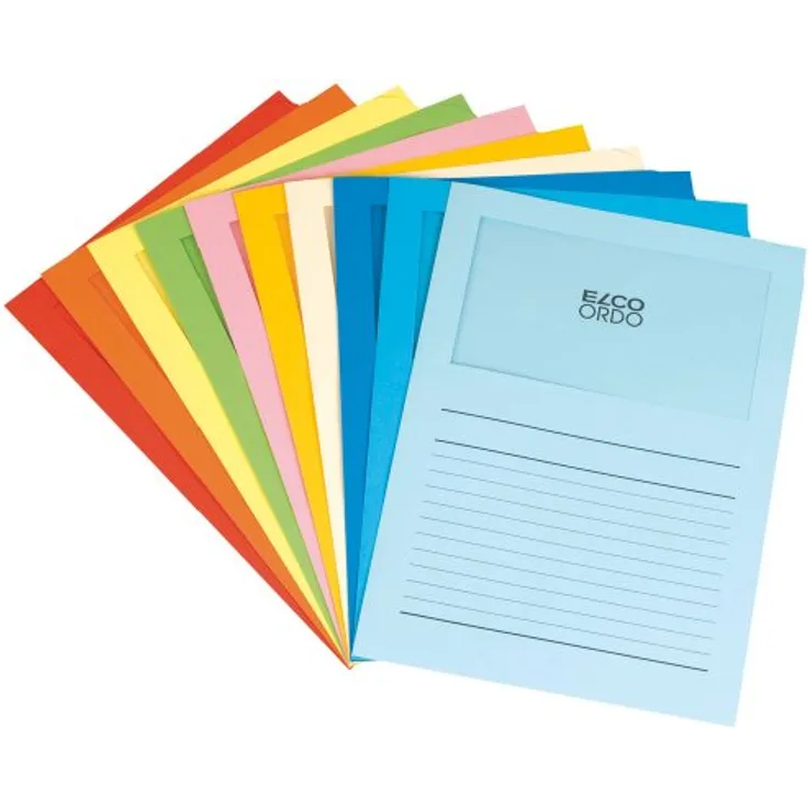 Generic Aktenordner Elco 29488 Ordo Classico Organisationsmappen 120g/m² 10 Farb - 100St. - DIN A4, dokumentenecht, farbsortiert