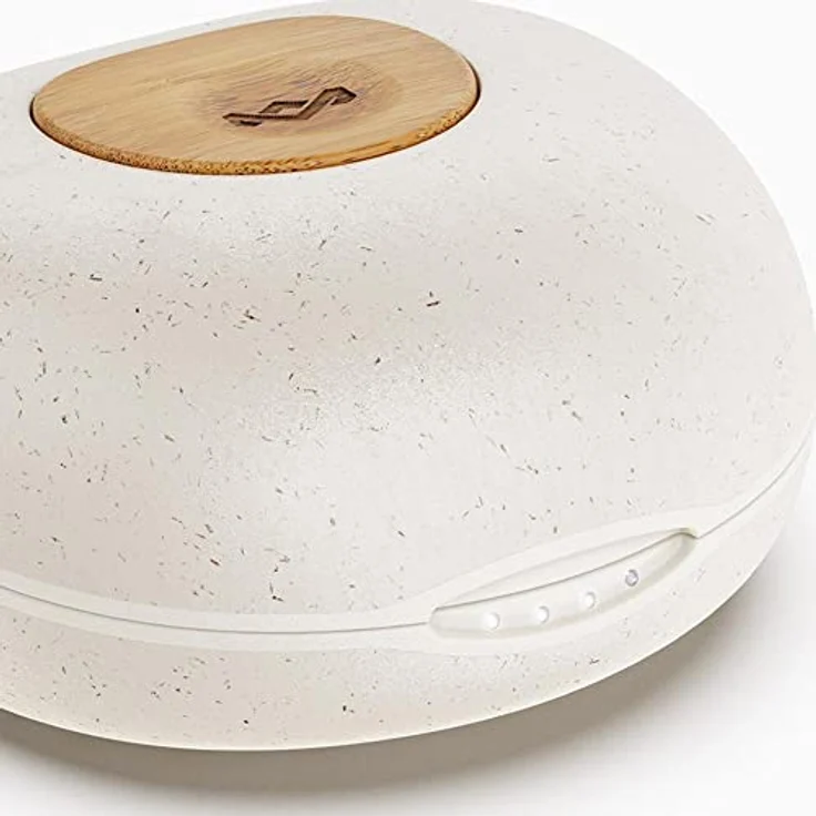 House of Marley True Wireless Champion In-Ear Ohrhörer - Kompakte Bluetooth 5.0-Ohrhörer, 28 Std Spielzeit mit wiederaufladbarem Case, inkl. komfortabler Ohrstöpsel, umweltfreundliches Bambus-Design – Bild 5