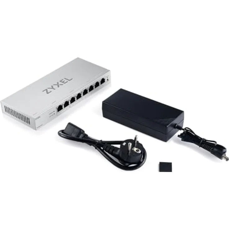 Zyxel GS1200-8HPV3, 8-Port Gigabit PoE+ Switch, smart managed, grau, mit LACP und IGMP Unterstützung – Bild 2