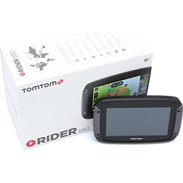 TomTom Rider 550, Fahrzeug Navigation mit 4.30" Display, kurvenreiche Routen und integriertes Wi-Fi