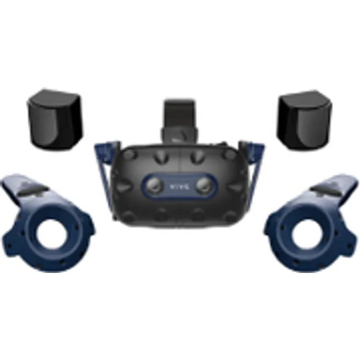 HTC Vive Pro 2, Dediziertes obenmontiertes Display, Schwarz, 120° Sichtwinkel, 2448 x 2448 Pixel Auflösung, integriertes Mikrofon, Akku-Betrieb bis 6 h