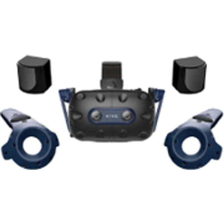 HTC Vive Pro 2, Dediziertes obenmontiertes Display, Schwarz, 120° Sichtwinkel, 2448 x 2448 Pixel Auflösung, integriertes Mikrofon, Akku-Betrieb bis 6 h