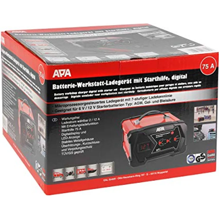 APA Batterie-Werkstatt-Ladegerät digital 6-12 V, – Bild 6