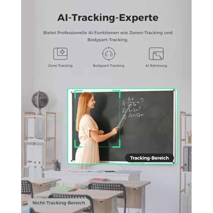 OBSBOT Tiny SE 1080P 100FPS Webcam für PC, AI Tracking PTZ Streaming Kamera in Schwarz mit Gestensteuerung, Dual-ISO und Staggered HDR – Bild 4