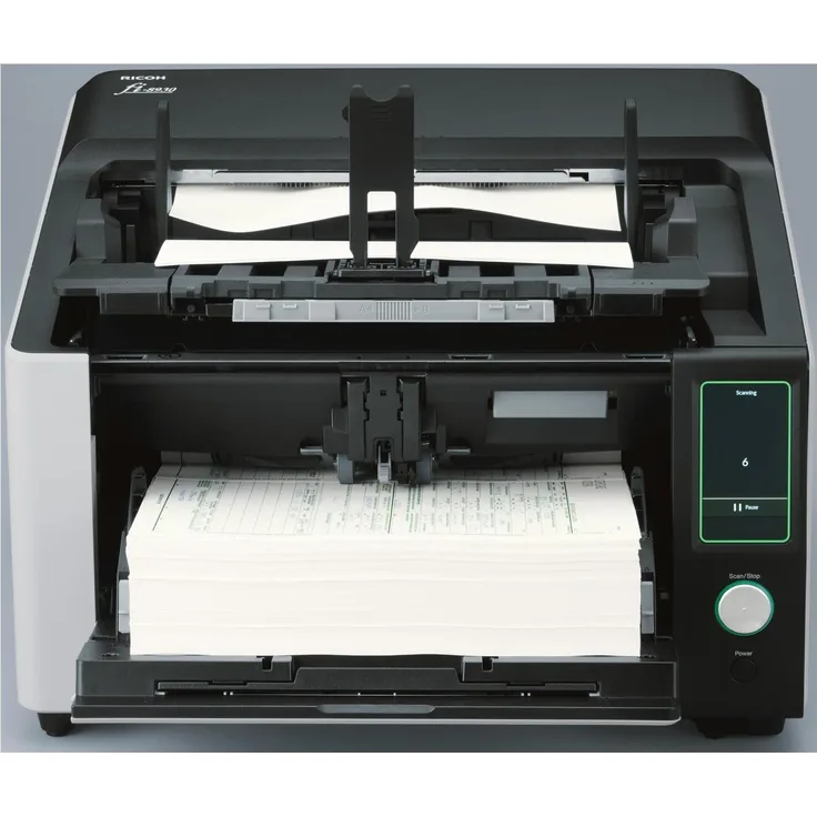 RICOH fi-8930 Dokumentenscanner, 750 Blatt ADF, USB 3.2, 130 Seiten pro Minute, automatischer Papierschutz