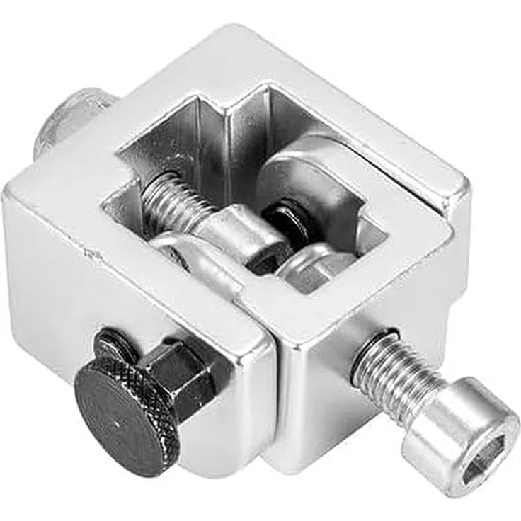 EUROLITE KH-1 Halterung silber | Klappbare Halterung für Traversenklammern und -haken mit platzsparender Transportlösung