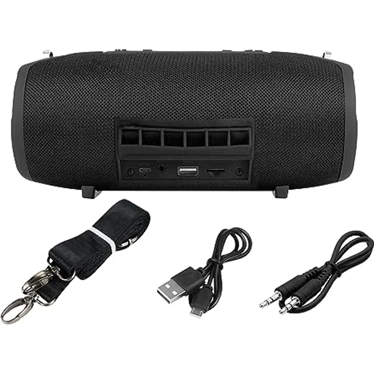 Blow BT500, Tragbarer Bluetooth Lautsprecher in Schwarz, mit Bass, SD, FM, USB und AUX Anschluss – Bild 2