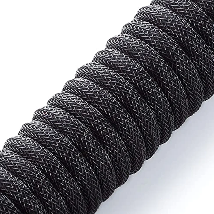 CableMod Classic Coiled Keyboard Cable - Spiralkabel für Tastatur USB C auf USB Typ A - Gaming Tastaturkabel 1,5m Lange - Hohe Lebensdauer - Schwarz – Bild 3