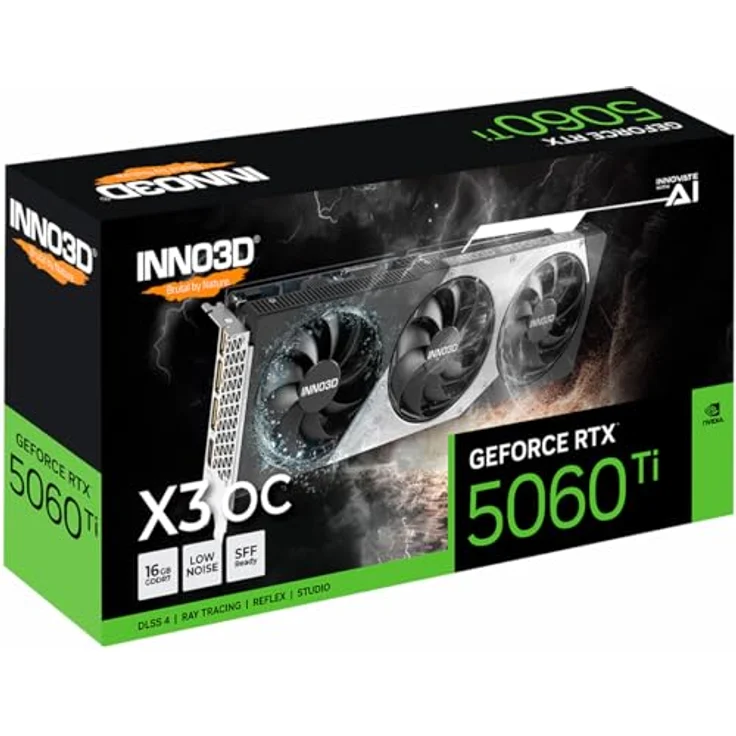 Inno3D GeForce RTX 5060 Ti TWIN X3 OC 16GB, High-End-Grafikkarte mit DLSS 4, 3x DisplayPort, 1x HDMI 2.1 – Bild 5