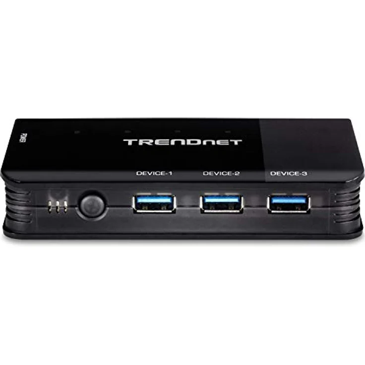 TRENDnet TK-U404 4-Port USB 3.1 Sharing Switch, 4 x USB 3.1 für Computer, 4 x USB 3.1 für Geräte, Windows- und Mac-kompatibel Schwarz – Bild 3