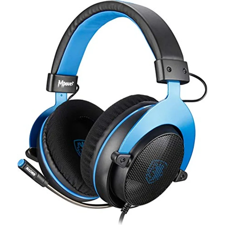 SADES Mpower SA-723 Gaming Headset Schwarz Blau, normal