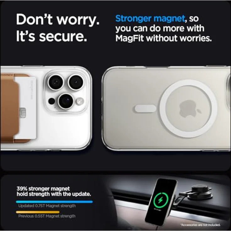 Spigen Liquid Crystal MagFit Schutzhülle für iPhone 6,3 Zoll (6,3 Zoll), kristallklar, militärischer Schutz – Bild 3
