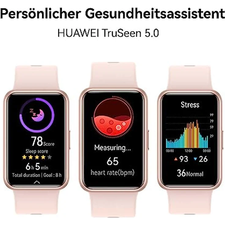 HUAWEI Watch FIT SE Smartwatch, Fitnessuhr mit 1,64-Zoll-HD-AMOLED-Bildschirm und langanhaltender Akkulaufzeit, Aktivitätstracker kompatibel mit Android & iOS, Gesundheitsmonitor & Sport-Tracker, Aquamarine Green – Bild 4