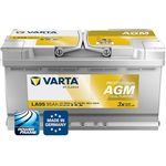 Varta LA95, Professional AGM Autobatterie 12V mit 95Ah und 850A, wartungsfrei und zyklenfest für Wohnmobile und Boote