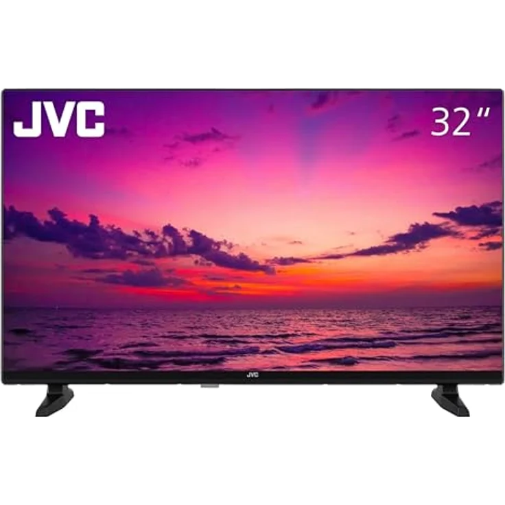 JVC LT-32VH4355 32 Zoll Fernseher (HD-Ready, LED TV, Triple-Tuner, HDMI, USB) schwarz [2024] – Bild 1