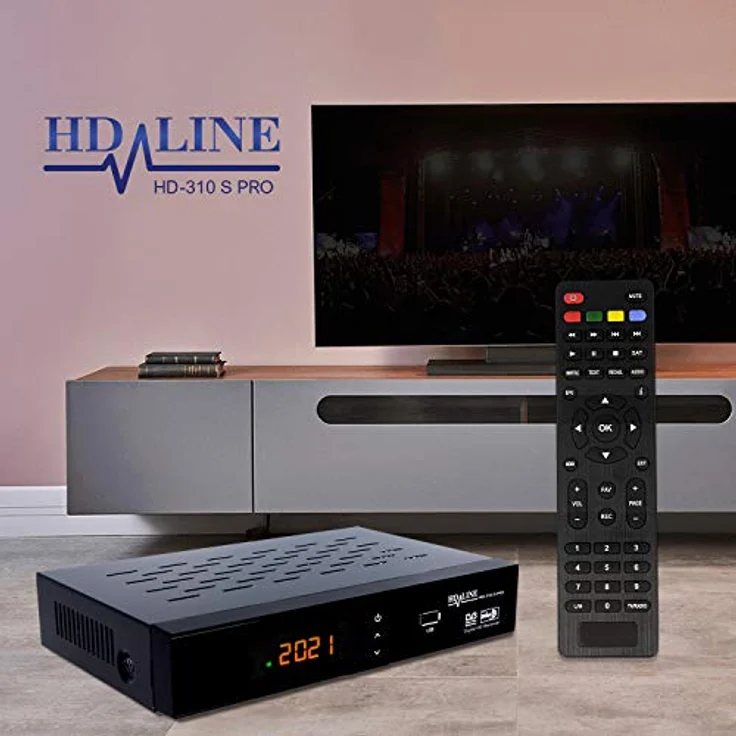 hd-line 310S PRO Receiver Satellit HD Digitaler Satelliten Receiver HDMI DVB S2 Receiver für Sat HD HDMI Sat Receiver HDMI HD Receiver Sat Digital für Satelliten Resiver für TV DVB-S, Mit PVR Schwarz – Bild 5