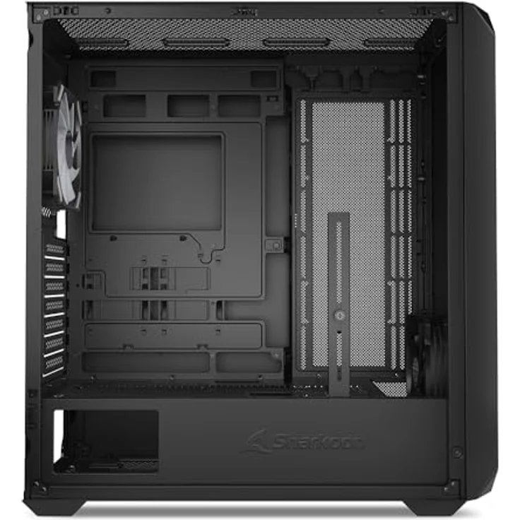 Sharkoon AK2 RGB Black, ATX PC-Gehäuse mit gehärtetem Glas und RGB-Beleuchtung – Bild 5