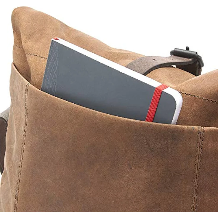 Harold's Umhängetasche Twister 2706, Kuriertasche M für Laptops bis 31x26x2 cm, pflanzlich gegerbtes Rindleder, braun – Bild 8
