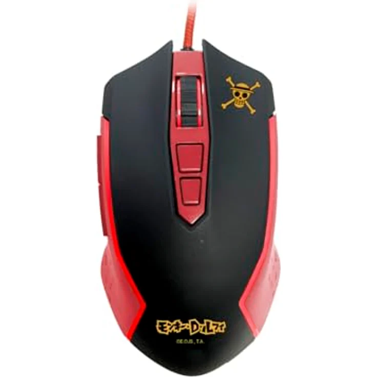FRTEC One Piece Luffy Gaming-Maus mit Kabel, ergonomisches Design, RGB-Beleuchtung, einstellbare DPI bis 8000, kompatibel mit PC, Mac, PS5, Xbox Series X/S – Bild 1