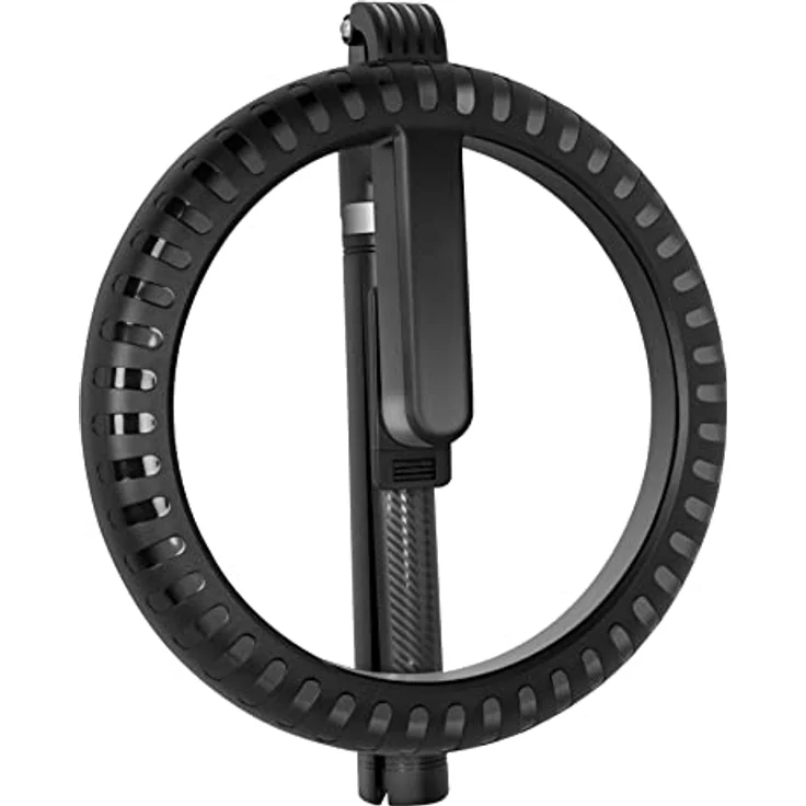 LogiLink AA0156 Ringleuchte, zusammenklappbares LED-Ringlicht mit ausziehbarem Selfie-Stick-Stativ und Farbwechselfunktion, Schwarz – Bild 5