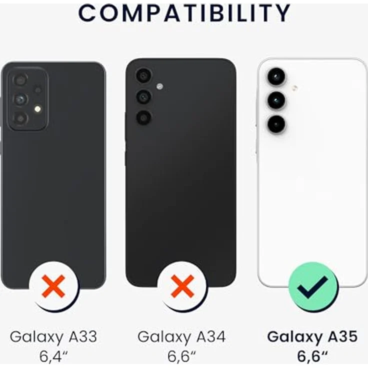 kwmobile Hülle kompatibel mit Samsung Galaxy A35, weiches TPU Silikon Case für kabelloses Laden, schwarz – Bild 2