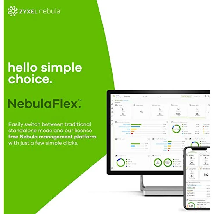 Zyxel NWA110AX - Funkbasisstation - 802.11ac Wave 2, 802.11ax - Wi-Fi - Dualband - DC-Stromversorgung – Bild 5