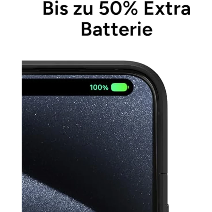 mophie Juice Pack TPU Back Cover Schwarz für Apple iPhone 16 Pro Max, Smartphone Hülle mit zusätzlichem Akku und Fallschutz, Schwarz – Bild 5