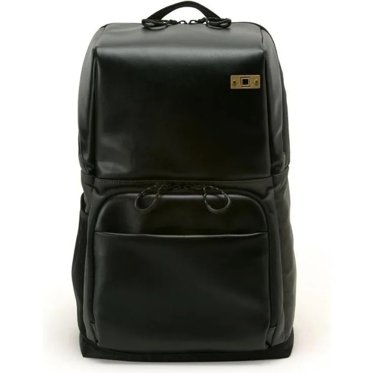 Artisan & Artist ACAM-BS0001 Basalt Backpack, Fotorucksack mit flexiblem Innenraum für SLR-Kamera und 13" Notebook, wasserabweisendes synthetisches Leder