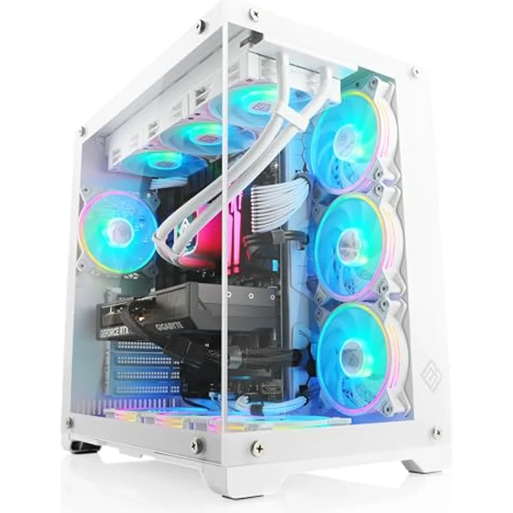 Boost Boxx Gaming PC mit Windows 11 Home, AMD Ryzen 7 7800X3D 8X 4200 MHz, 2000 GB M.2 SSD, 32 GB DDR5-RAM, NVIDIA GeForce RTX 4070 Ti, ASUS Mainboard, USB 3.2, M10750H – Bild 1