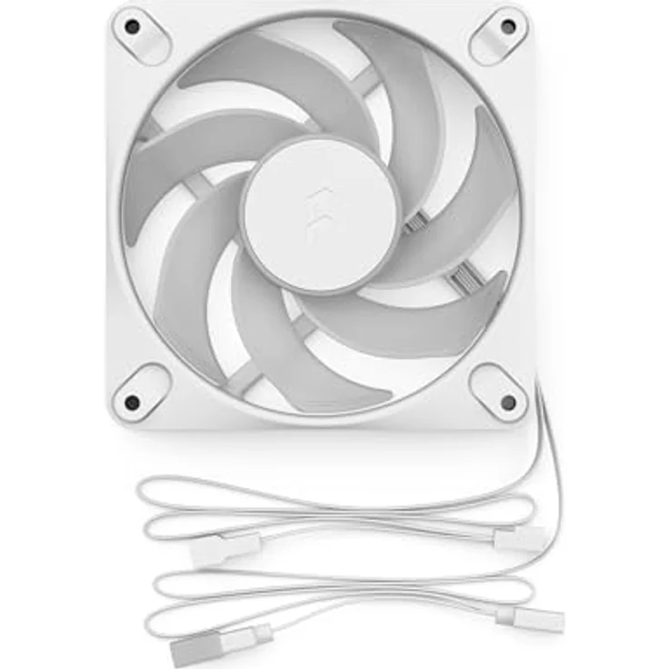 Fractal Design Dynamic 3 12 Reverse PWM RGB White, Gehäuselüfter 120mm mit bis zu 63.9 CFM Luftstrom und RGB-Beleuchtung – Bild 7