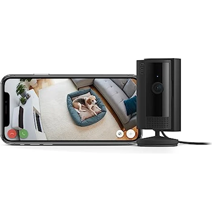 Ring Innenkamera (2. Gen.) von Amazon | Plug-in-Überwachungskamera für den Innenbereich | 1080p-HD-Video, Privatsphäre-Sichtschutz, WLAN, ideal für Haustiere, Sicherheitskamera zur Selbstinstallation – Bild 1