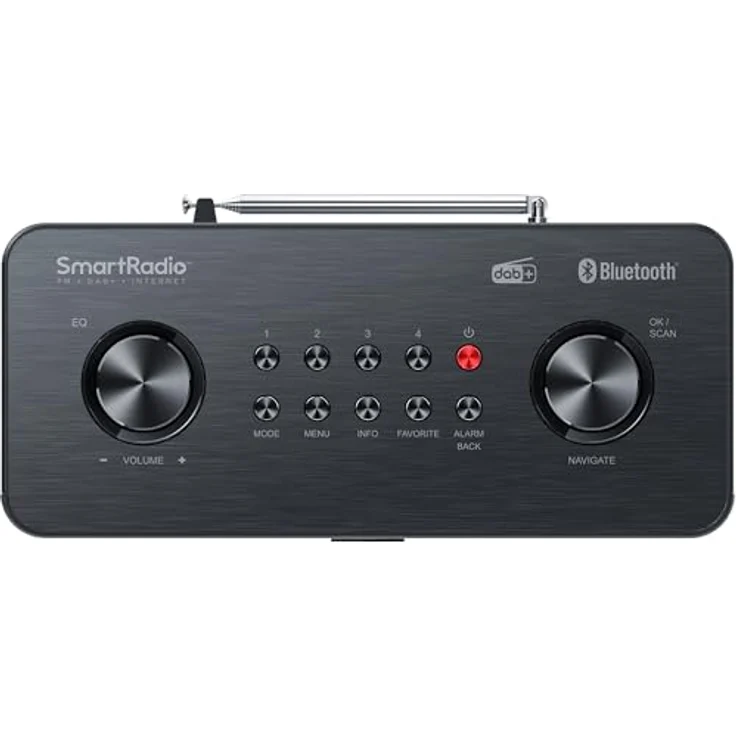 Kenwood CR-ST200S-B, Internetradio mit DAB+, FM, Bluetooth und WLAN, Schwarz, 4,3 Zoll Farbdisplay, 20 Sender-Voreinstellungen, Spotify Connect – Bild 4