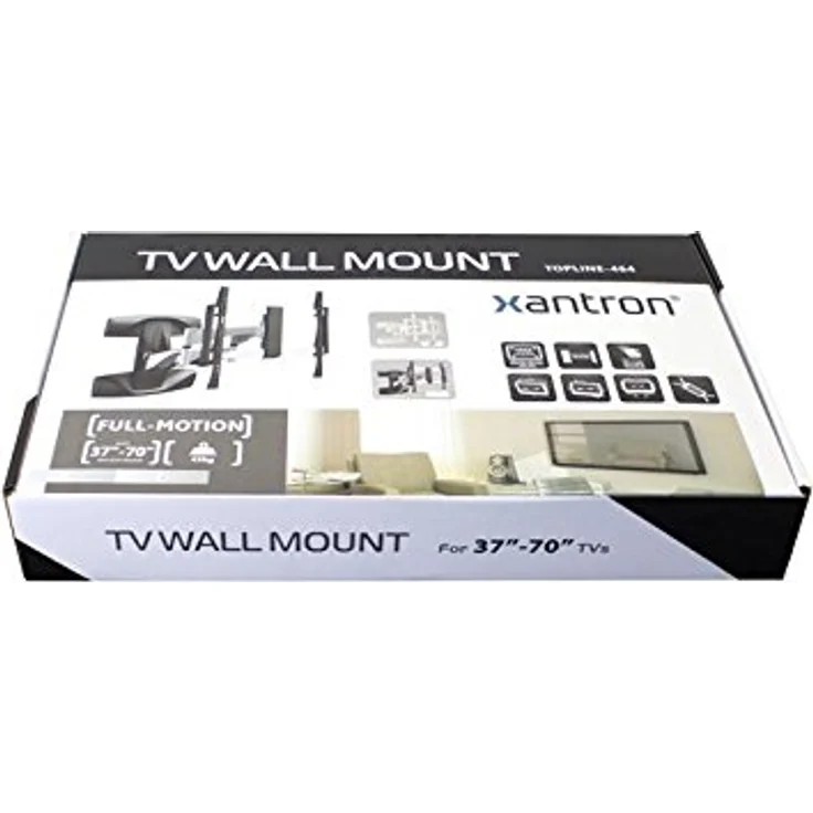 Xantron Wandhalterung Weiss für TV Monitore 37-70" vollbeweglich, ausziehbar, schwenkbar, neigbar, drehbar, ultraflach – Bild 4