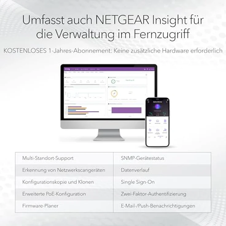 Netgear GS752TXPV3 48-Port Gigabit PoE+ Smart Switch with 10G SFP, Grau – Bild 4