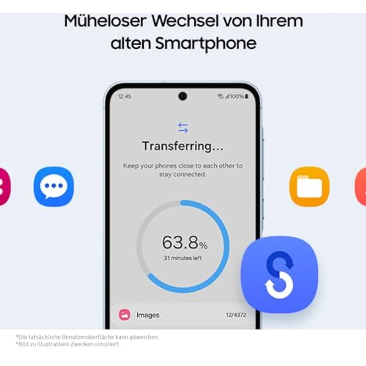 Samsung Galaxy A55 (128 GB, Awesome Navy, Enterprise Edition, 6.60", SIM + eSIM, 50 Mpx, 5G), Smartphone, Schwarz – Bild 5