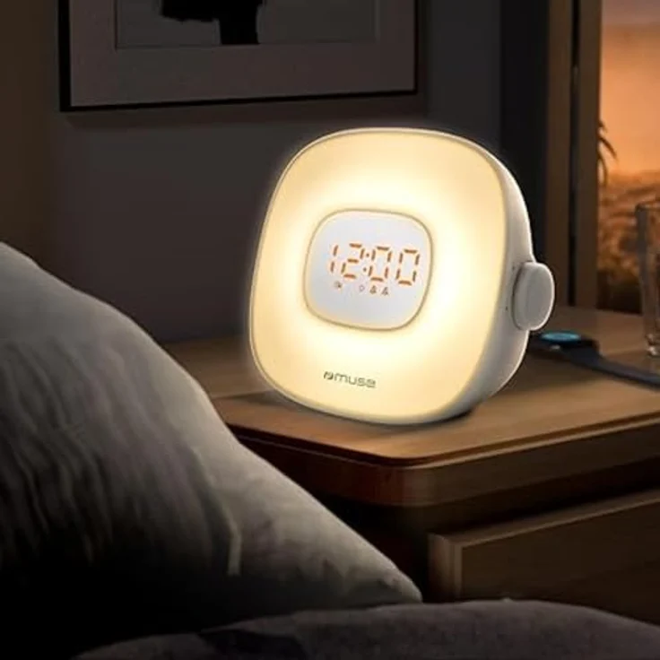 Muse ML-198CR Light Clock Radio (FM), Radio, Weiss – Bild 5