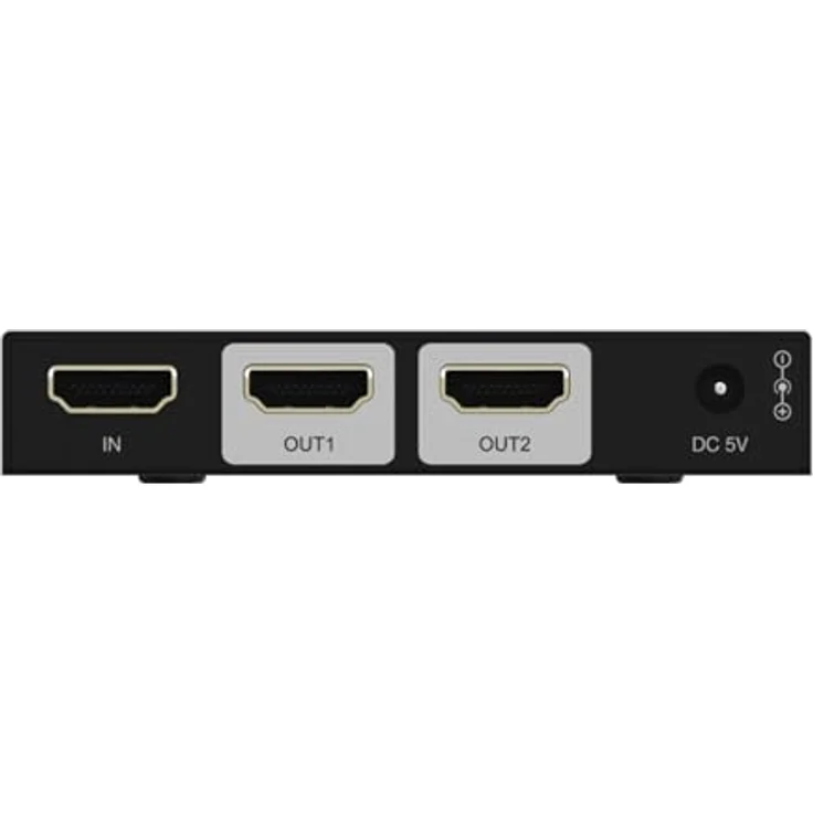 FeinTech SP210 HDMI 2.1 Splitter, 1 In 2 Out, 4K 120Hz, 8K VRR, ALLM, mit Downscaler und HDMI-CEC Pass, HDCP 2.3 kompatibel, HDR, Dolby Vision – Bild 3