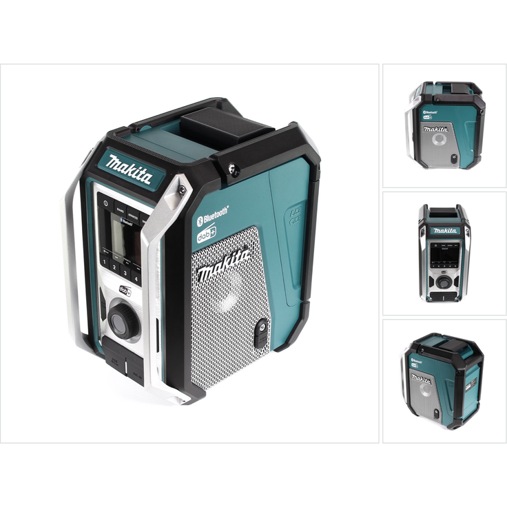 Makita DMR115 ohne Akku, inkl. Bluetooth, Netzteil Baustellenradio mit Bluetooth, geeignet für Outdoor, spritzwassergeschützt, blau – Bild 11