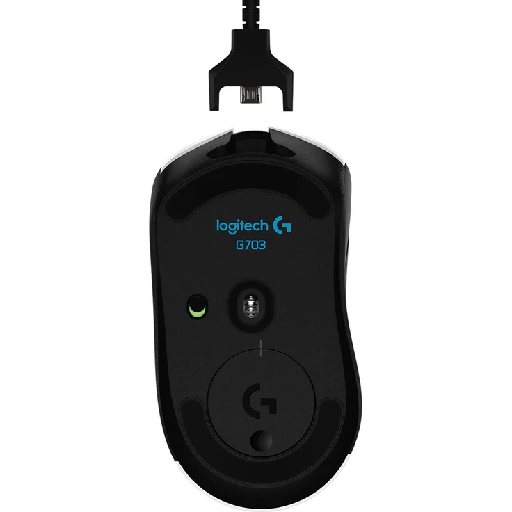 Logitech G703 LIGHTSPEED kabellose Gaming-Maus (mit HERO 16K-Sensor, LIGHTSYNC RGB, POWERPLAY-kompatibel, geringes Gewicht von 95 g + optionales 10-g-Gewicht, EU Verpackung, Westeuropa) – Bild 10