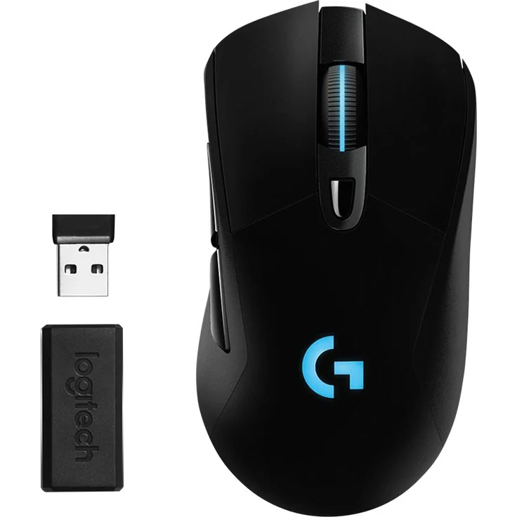 Logitech G703 LIGHTSPEED kabellose Gaming-Maus (mit HERO 16K-Sensor, LIGHTSYNC RGB, POWERPLAY-kompatibel, geringes Gewicht von 95 g + optionales 10-g-Gewicht, EU Verpackung, Westeuropa) – Bild 6