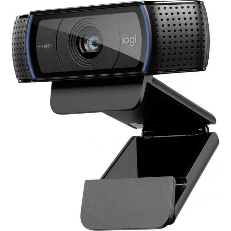 Logitech C920 HD PRO Webcam, Full-HD 1080p, 78° Sichtfeld, Autofokus, Klarer Stereo-Sound, Belichtungskorrektur, USB-Anschluss - Schwarz (960-001055) – Bild 4