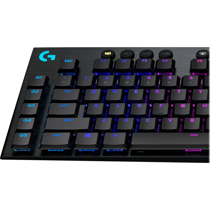 Logitech Gaming G915 - Tastatur - backlit - USB, Bluetooth, LIGHTSPEED - QWERTY - USA International - GL Tactile - Schwarz (920-008910) – Bild 8