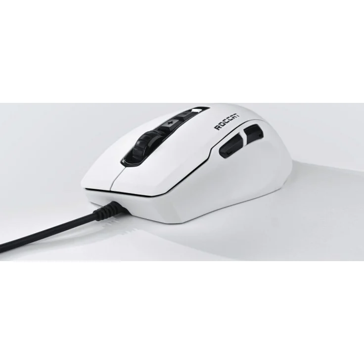 Roccat Kone Pure Ultra-Light Ergonomic Gaming Maus (Optischer Sensor 16000 dpi, RGB-Beleuchtung, 66G, Ultra leicht), weiß – Bild 2