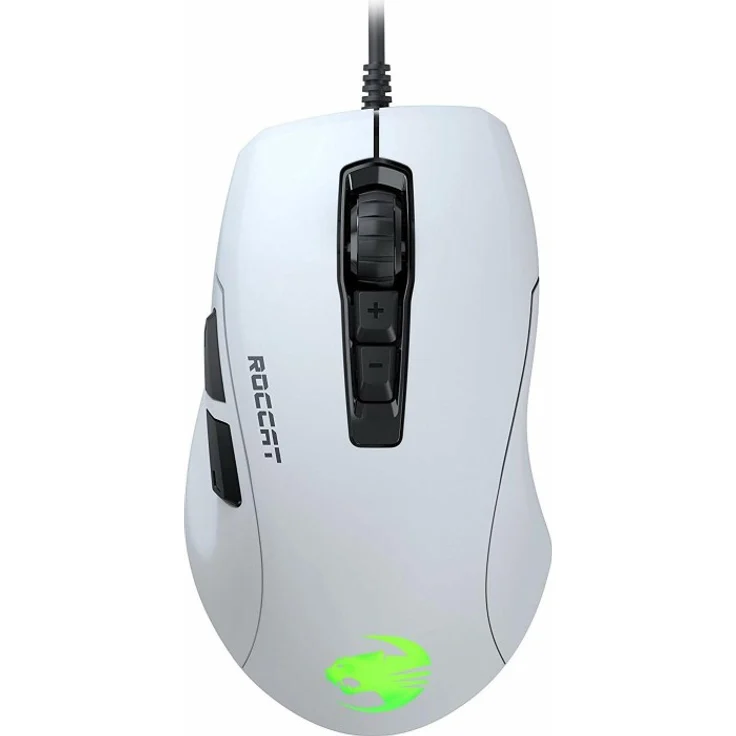 Roccat Kone Pure Ultra-Light Ergonomic Gaming Maus (Optischer Sensor 16000 dpi, RGB-Beleuchtung, 66G, Ultra leicht), weiß – Bild 1