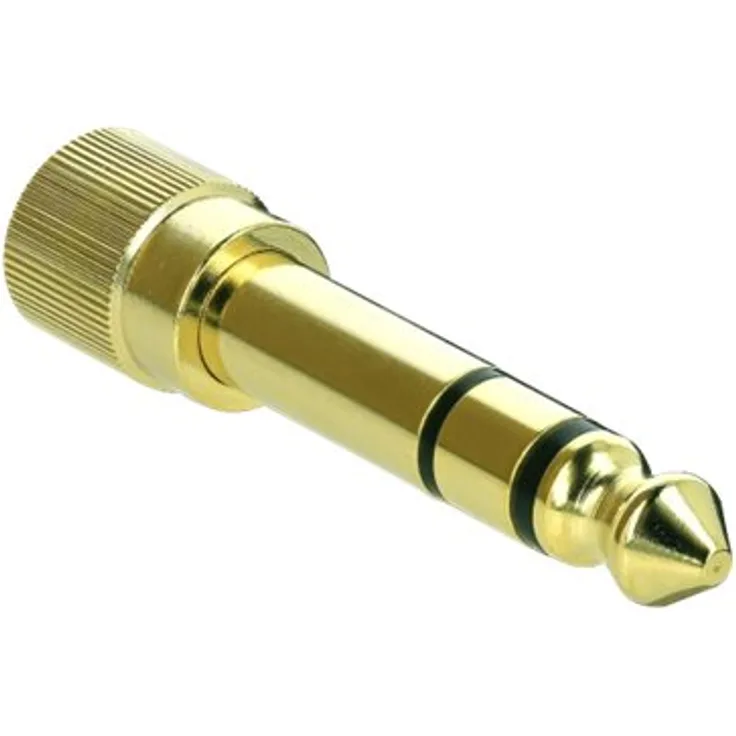 Adapter 6.35 mm Klinkenstecker zu 3.5 Klinkenbuchse 3 Pin Metall (66390)