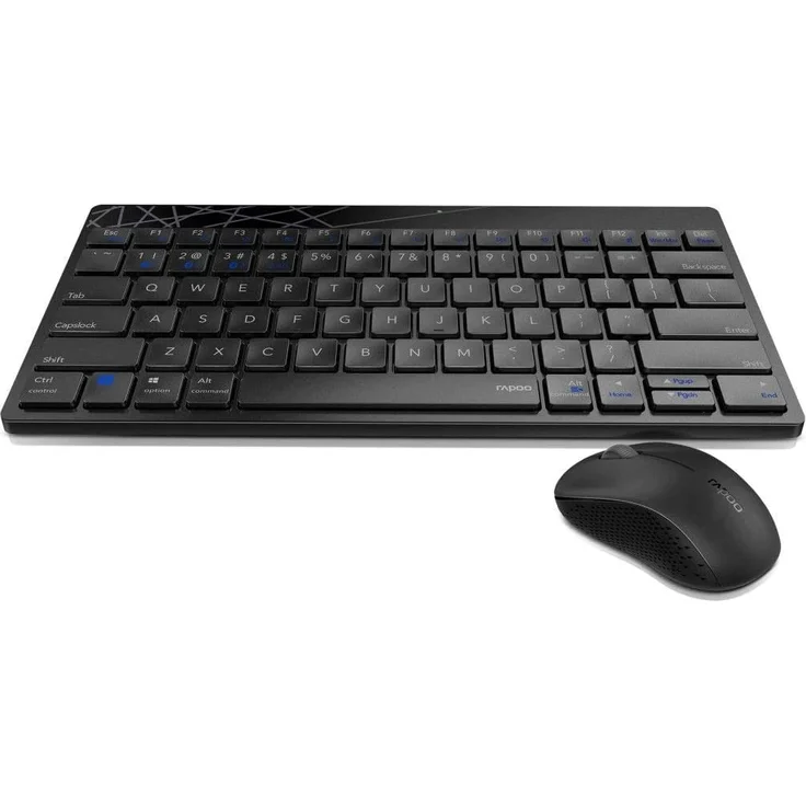 Rapoo 8000M - Tastatur-und-Maus-Set - kabellos - 2.4 GHz, Bluetooth 4.0, Bluetooth 3.0 - Deutsch QWERTZ (18129) – Bild 1