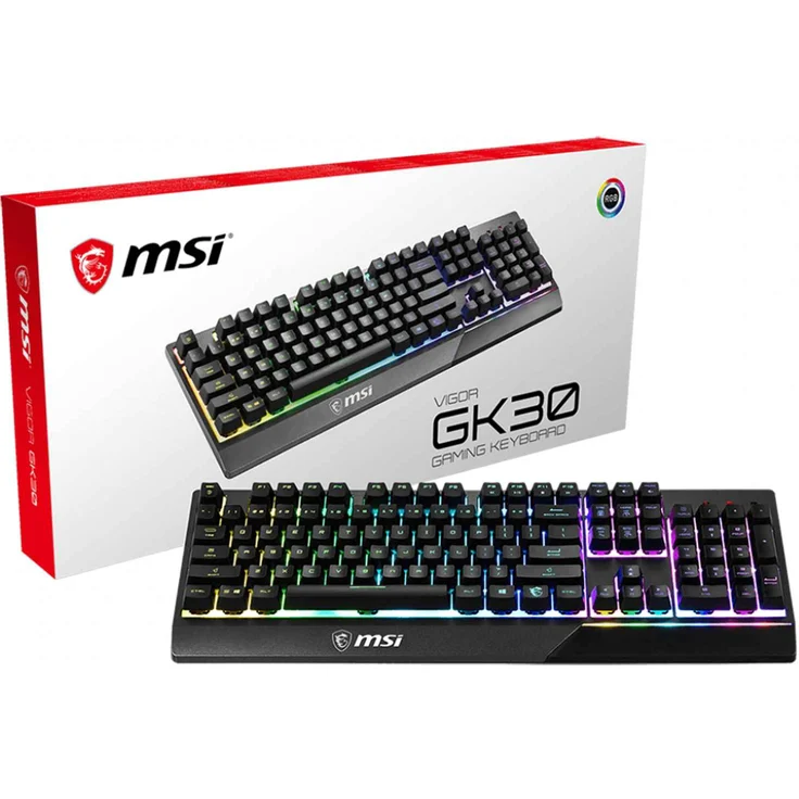MSI Vigor GK30 - Tastatur - hintergrundbeleuchtet - USB - Deutsch QWERTZ (S11-04DE226-CLA) – Bild 2