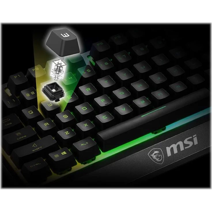 MSI Vigor GK30 - Tastatur - hintergrundbeleuchtet - USB - Deutsch QWERTZ (S11-04DE226-CLA) – Bild 8