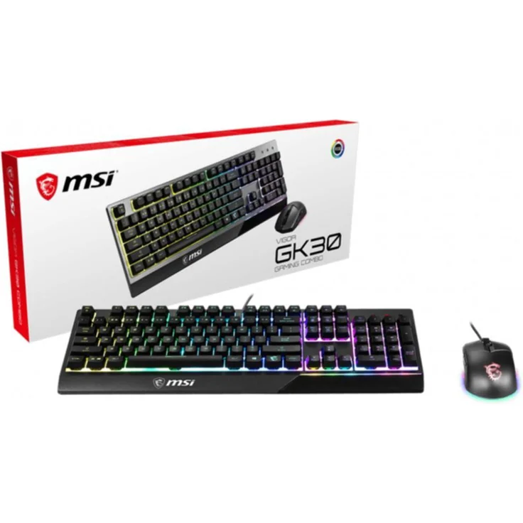 MSI Vigor GK30 Combo Tastatur USB QWERTZ Deutsch Schwarz (S11-04DE601-CLA) – Bild 2