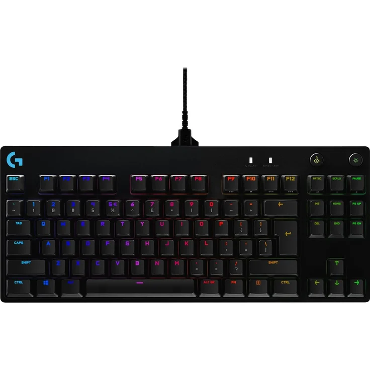 Logitech G Pro Mechanical Gaming Keyboard - Tastatur - backlit - USB - USA International QWERTY - GX Blue Clicky - Schwarz (920-009392) – Bild 2